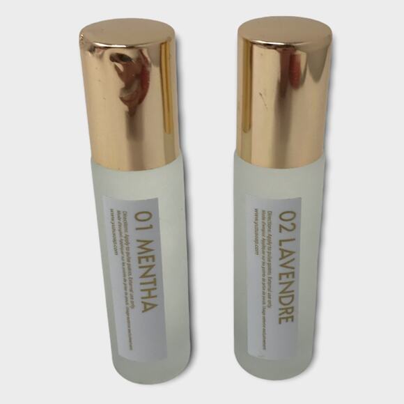 Lot of 2 Yuzu Aromatherapy Roll-Ons 01 Mentha Mint & 02 Lavendre Lavender - Picture 2 of 2